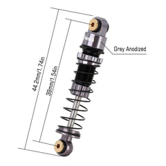 INJORA 39mm shocks provide adjustable dampening for Axial SCX24 and FCX24M builds.