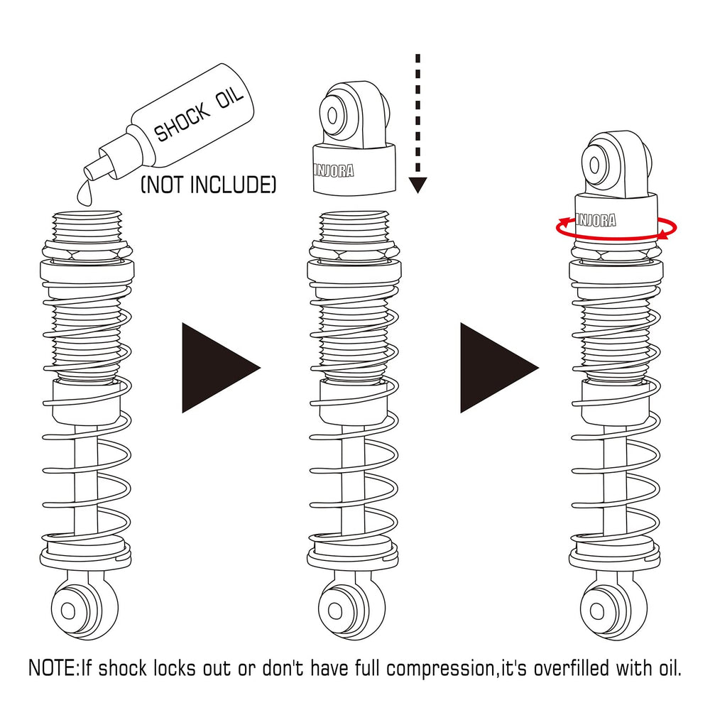 Oil not included; lightly coat internals when filling to avoid overfill.