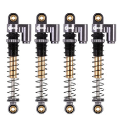 INJORA 43mm shocks with aluminum body for durable RC crawler performance.
