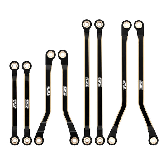 INJORA brass high-clearance link upgrade improves TRX4M trail clearance