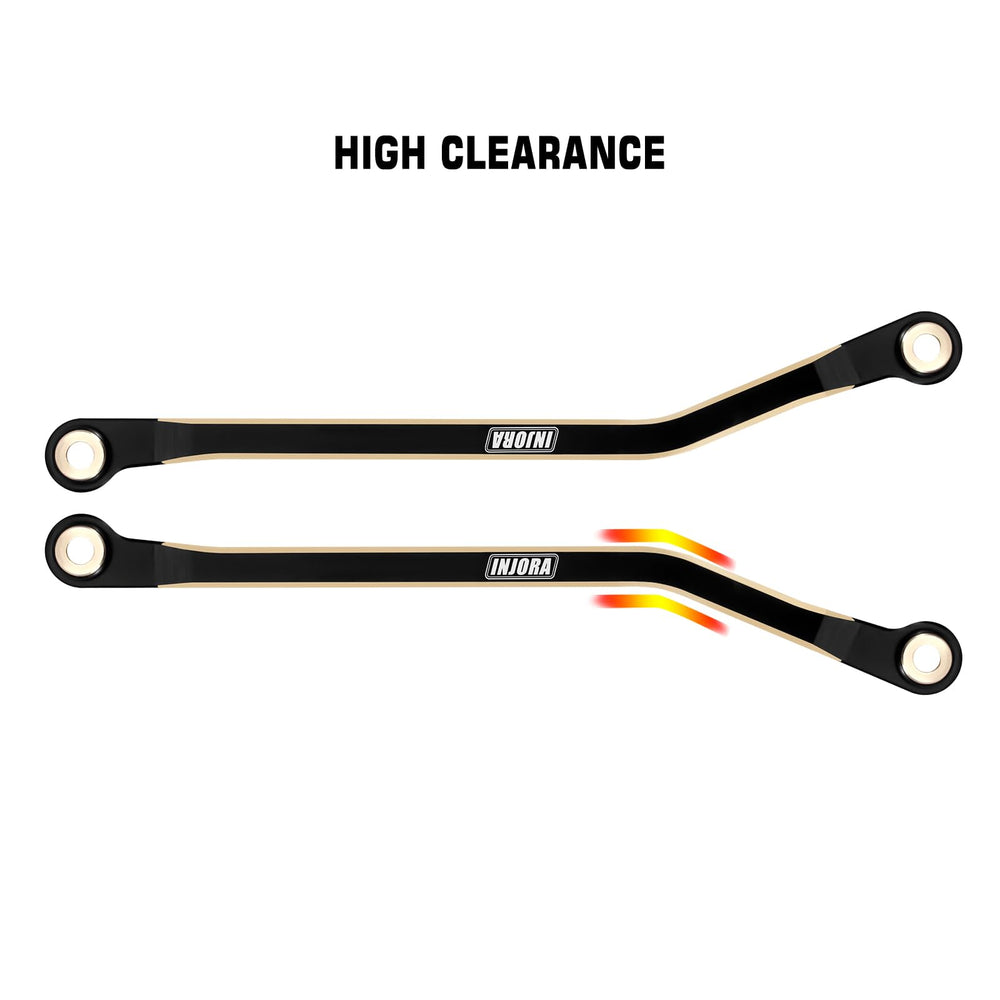 INJORA high-clearance brass link for smoother climbs on TRX4M High Trail F150