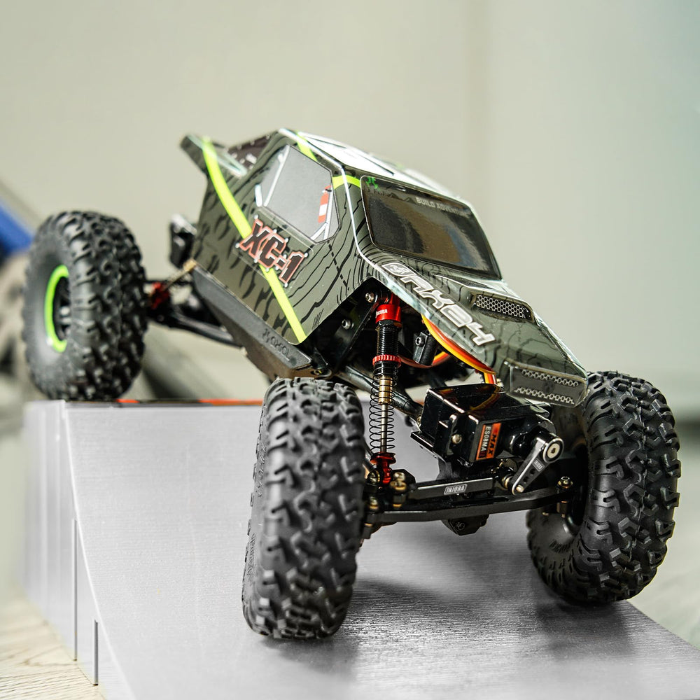 Ready-to-use upgrade for 1/24 RC crawlers in gold finish.