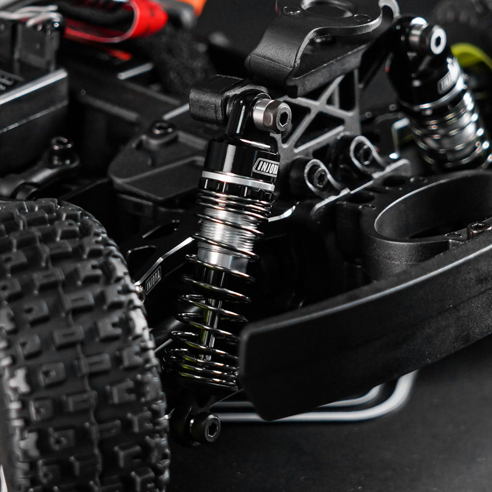 Oil not included; INJORA recommends 60wt shock oil for optimal performance