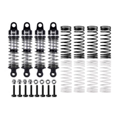 INJORA 59mm aluminum oil shocks with threaded bodies for easy preload tweaks