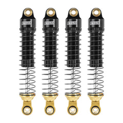 INJORA 59mm shocks side view shows durable aluminum construction for precise damping.
