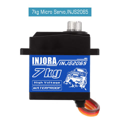 INJORA 7KG 2065 servo side view highlighting compact micro size