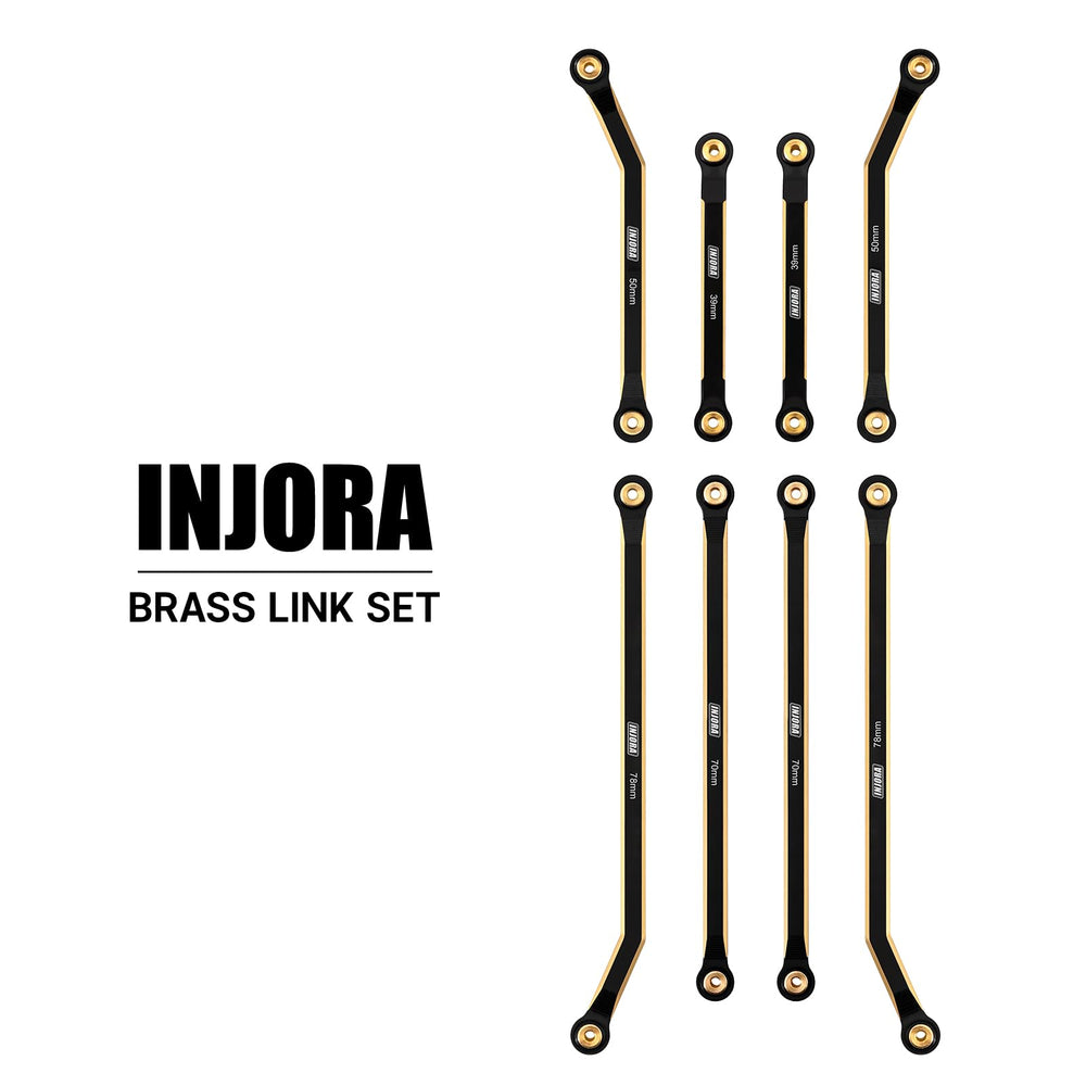 INJORA brass 43g weight adds stability for 1/24 scale RC crawler.