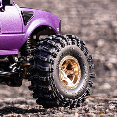 INJORA brass beadlock wheel upgrade for 1/18 and 1/24 RC crawlers.