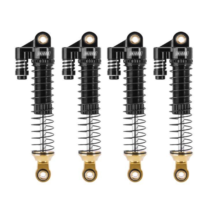 INJORA brass bottom rod end enhances stability for TRX4M crawlers.