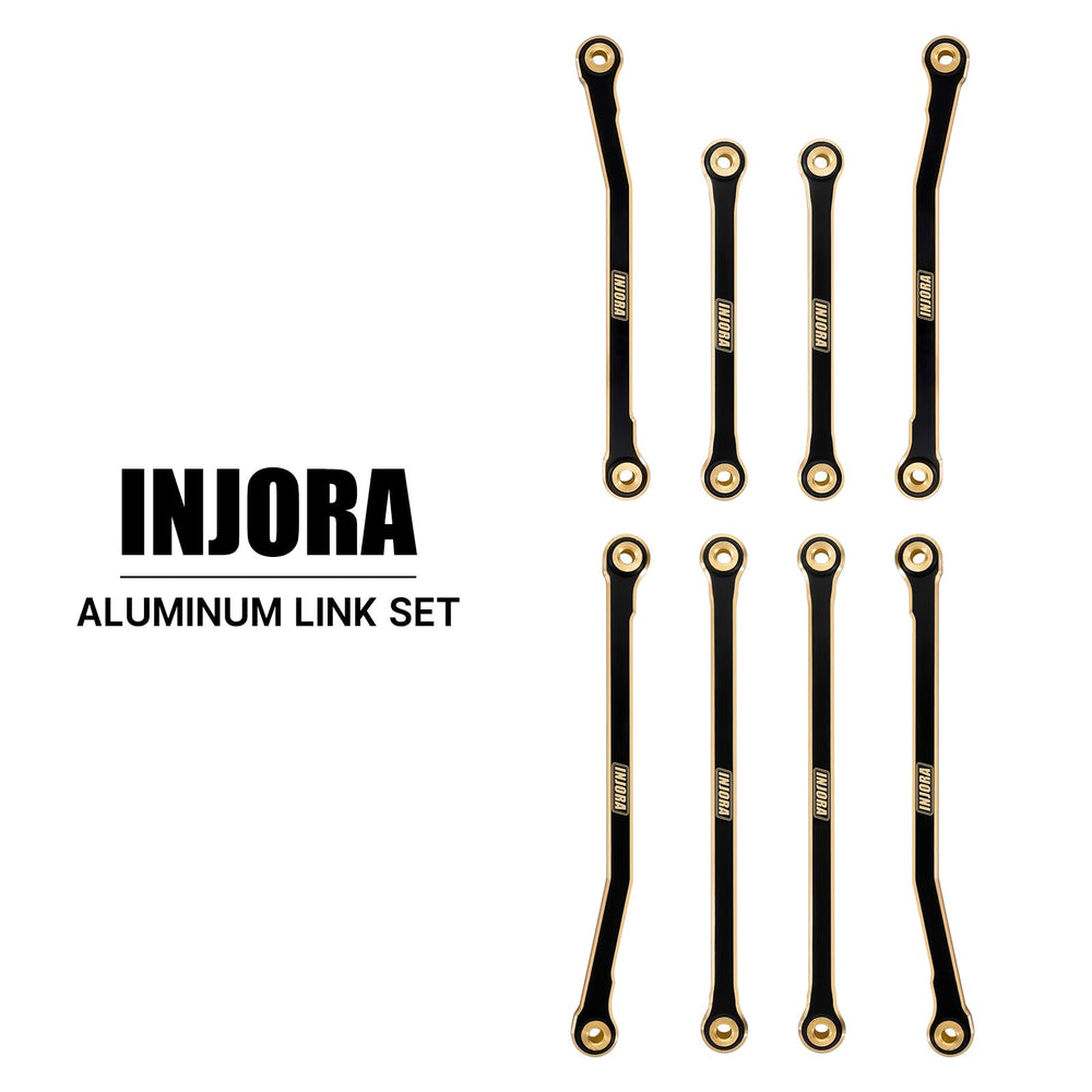 INJORA brass links, 37g weight, lowering center of gravity for stability.