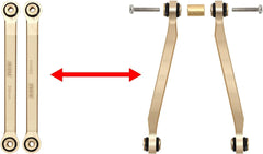 INJORA brass links demonstrate smoother ride by reducing drivetrain friction