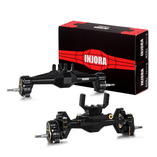 INJORA brass steering knuckles and covers improve stability on 1/18 TRX4M