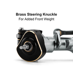 INJORA double joint shaft reduces wheel vibration during turns.