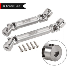 INJORA stainless steel drive shaft body for rugged RC crawlers.