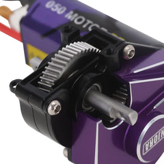 INJORA hardened steel gears provide durability for rugged off-road SCX24 use.