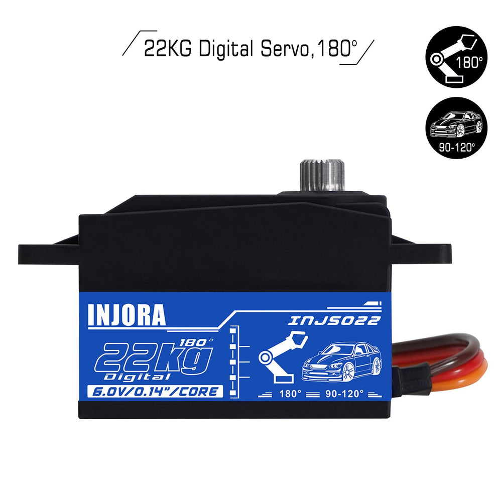 INJORA INJS022 delivers 0.14s at 6V for quick RC responses