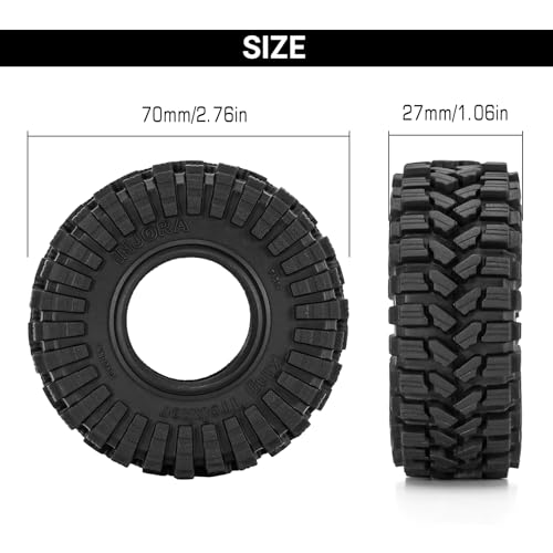 INJORA King Trekker S5 side lug design improves side-bite on rugged trails