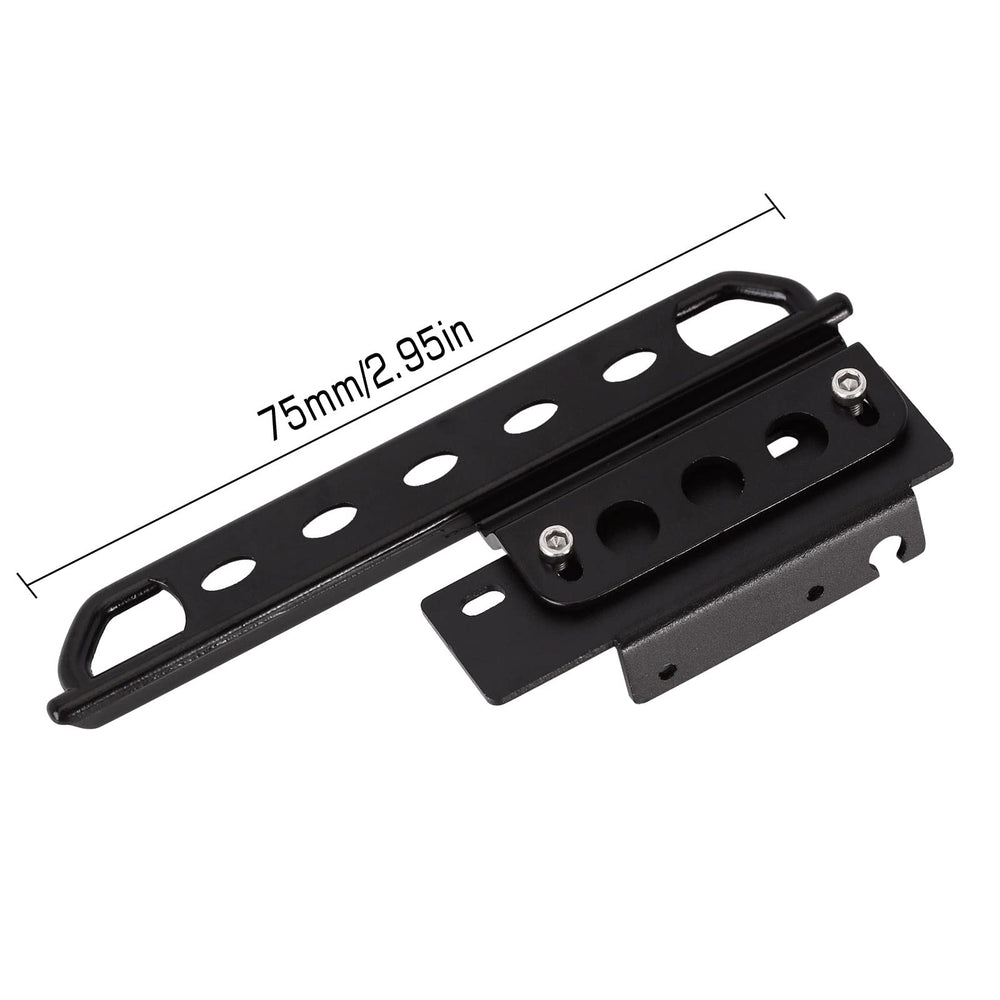 INJORA metal side sliders side view showing chassis protection during climbs.