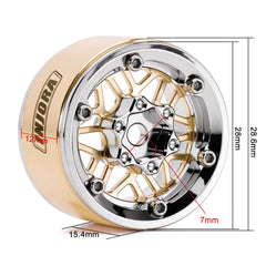 Replaceable wheel face of INJORA ModuWheel showing modular design