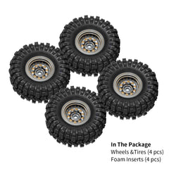 INJORA multi-curve tread siping enhances traction on loose dirt.