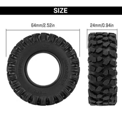 INJORA Obsidian S5 1.3in pack side view showing compact footprint