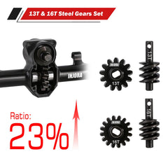 INJORA ProSteer extended axles boost stability and tire clearance.