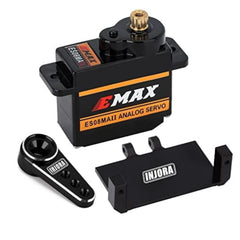 INJORA RC servo steering mount bracket enhances precise steering control.