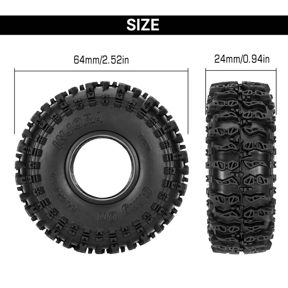 INJORA S5 cling on tires four tire set for easy replacement