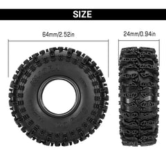INJORA S5 cling on tires four tire set for easy replacement