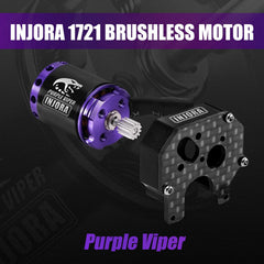 SCX24 mounting plate with INJORA adapter simplifies upgradable motor installation.