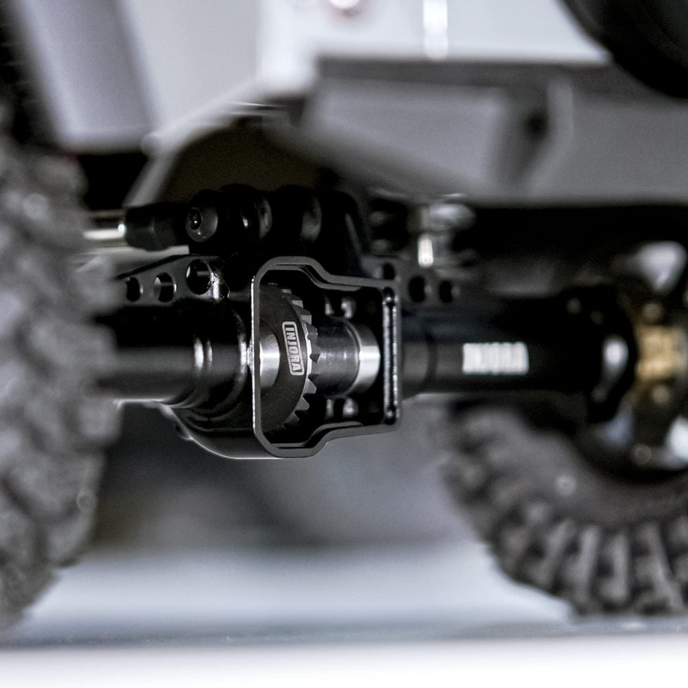 INJORA steel gear set on TRX4M showing durability and precision