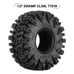 INJORA Swamp Claw 1.0 tread pattern optimizing grip on uneven terrain.