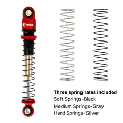 INJORA threaded shock preload adjustment view for quick tuning