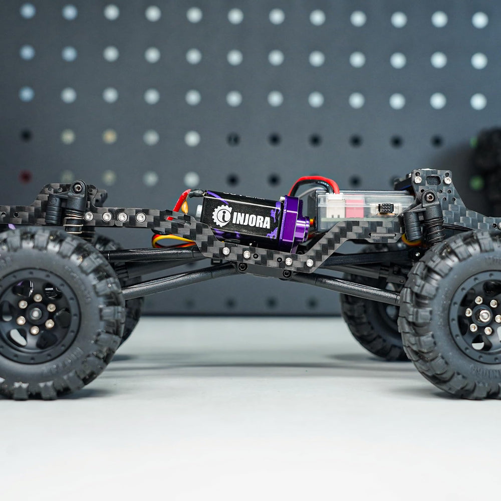 INJORA slim 35g chassis preserves scale feel while upgrading performance