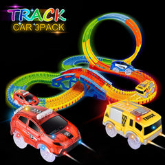 INLAIER three-pack packaging shows red yellow blue cars for shared play