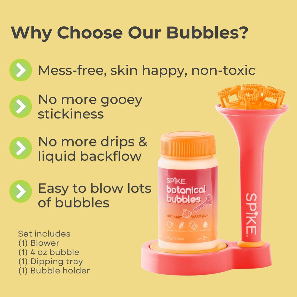 Innobaby SPIKE botanical bubbles are gentle on skin