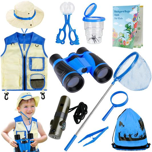 INNOCHEER Bug Catcher Kit with safari costume for imaginative outdoor explorations.