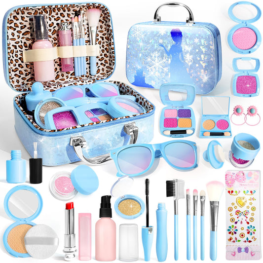 INNOCHEER Frozen makeup box for toddlers encourages imaginative play and safe fashion fun.