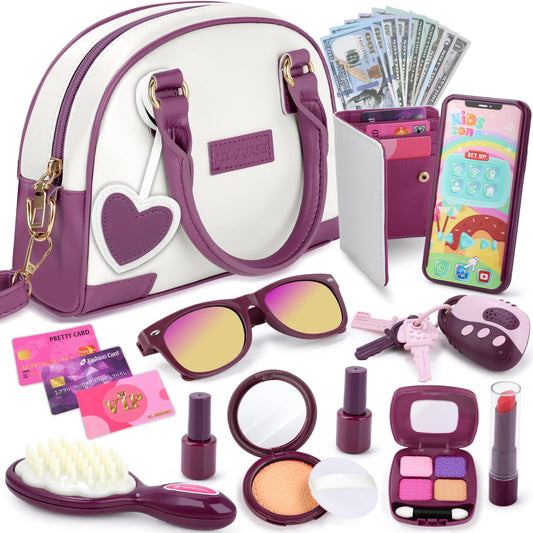 INNOCHEER Little Girls Purse front view for imaginative play