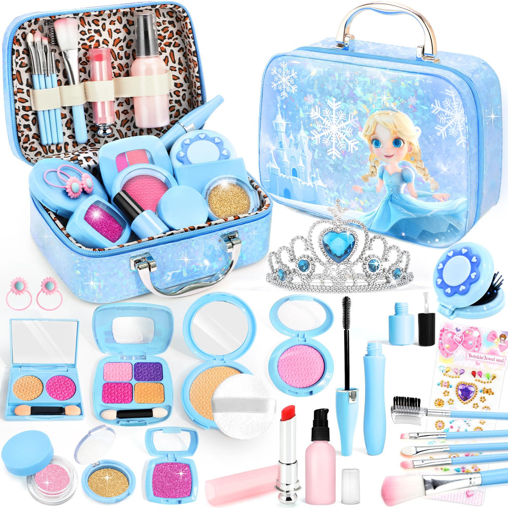 INNOCHEER pretend makeup case open for imaginative, safe play and mess-free creativity.