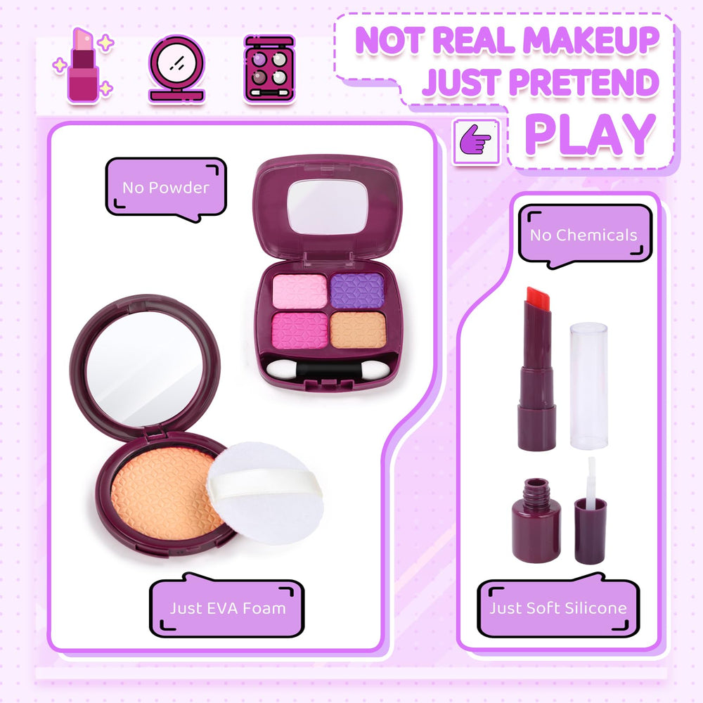 INNOCHEER Purse play makeup silicone for mess-free fun