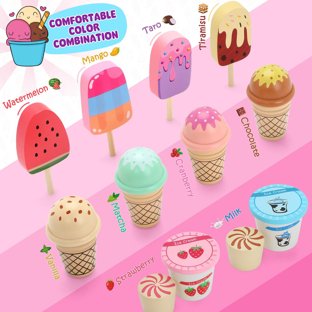 INNOCHEER sundae treats showcase appealing visuals for role-play customers.