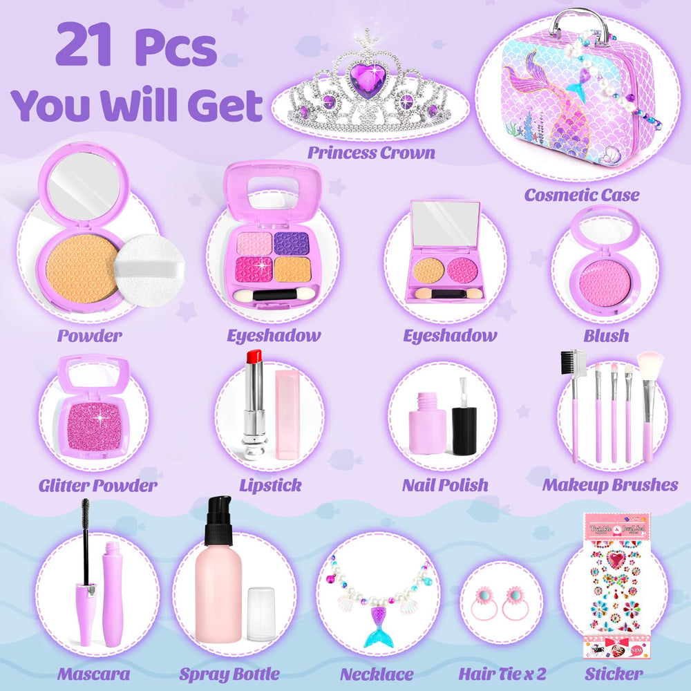 INNOCHEER toy lipstick, lightweight and safe for tiny hands during pretend makeup.