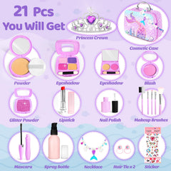 INNOCHEER toy lipstick, lightweight and safe for tiny hands during pretend makeup.