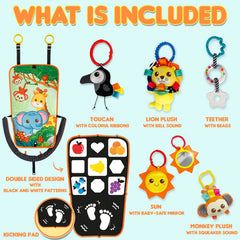 Innofans teether toy attaches to car seat to soothe gums during travel