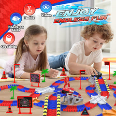 Innofans bridge pieces forming elevated track sections for dynamic play