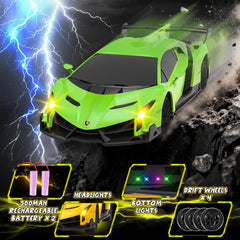 Innofans Lamborghini RC car top view showcases scale accuracy for collectors and fans.
