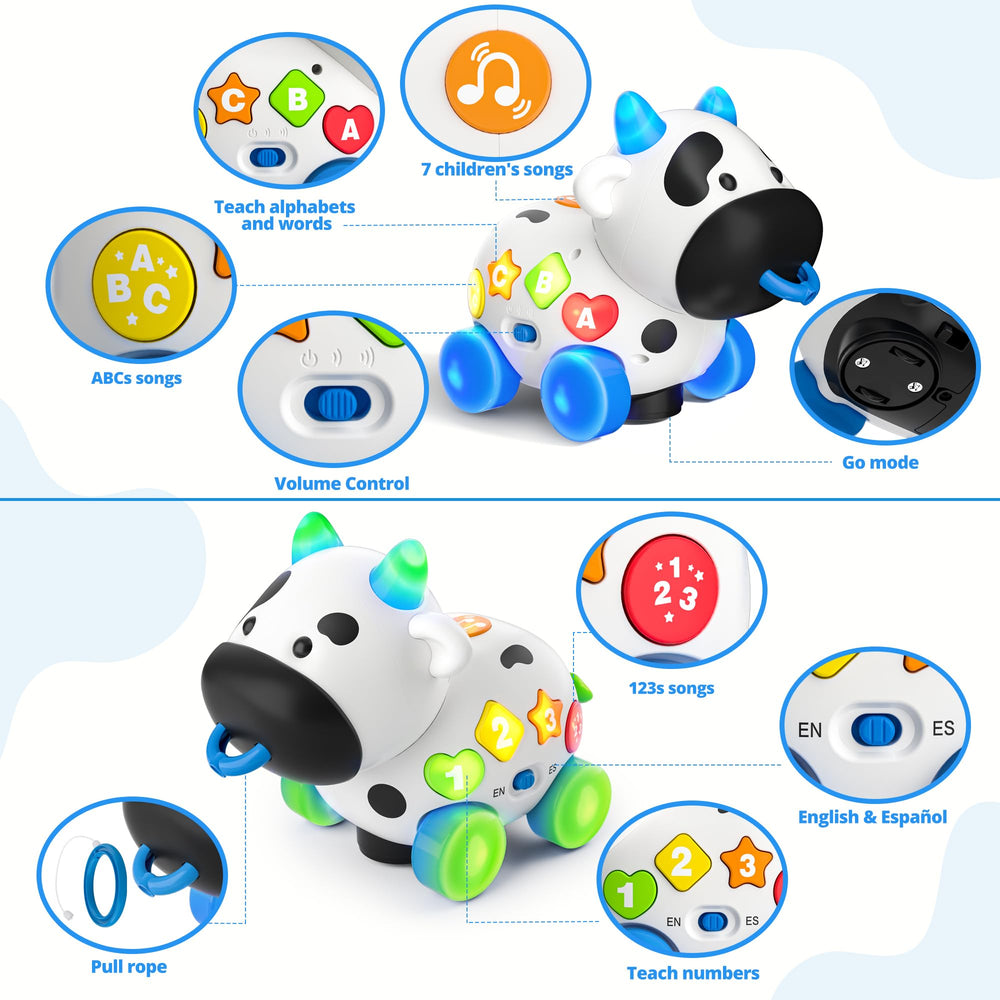 INNOSKY Musical Cow Toy compact size fits little hands for easy handling.