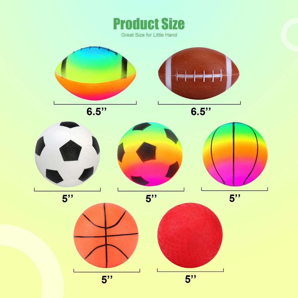 Innotoys basketball style 5in ball highlights bright colors for indoor or outdoor games