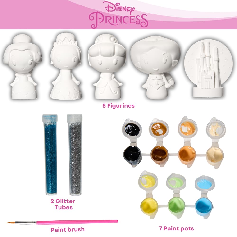 Innovative Designs Cinderella figurine awaiting vibrant painting for imaginative play